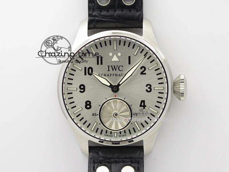Big Pilot “Markus Buhler” IW5003 Turbine V6F Best Edition Silver Dial On Leather Strap A6498
