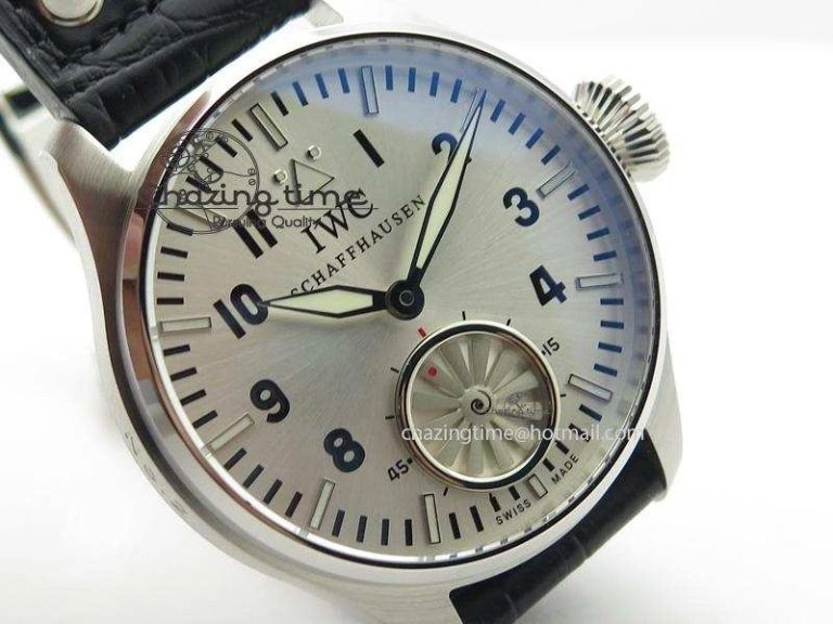 Big Pilot “Markus Buhler” IW5003 Turbine V6F Best Edition Silver Dial On Leather Strap A6498
