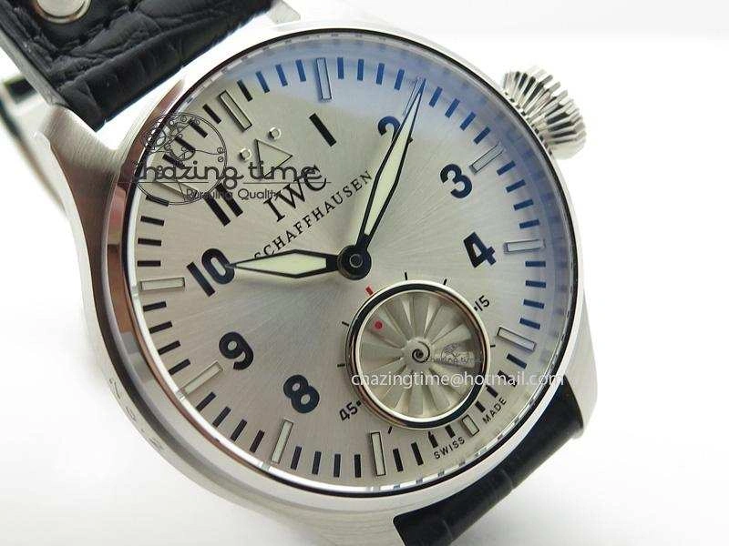 Big Pilot “Markus Buhler” IW5003 Turbine V6F Best Edition Silver Dial On Leather Strap A6498