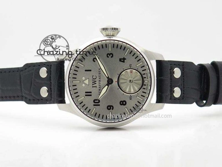 Big Pilot “Markus Buhler” IW5003 Turbine V6F Best Edition Silver Dial On Leather Strap A6498