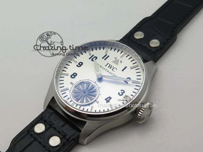 Big Pilot “Markus Buhler” IW5003 Turbine V6F Best Edition Silver Dial On Leather Strap A6498