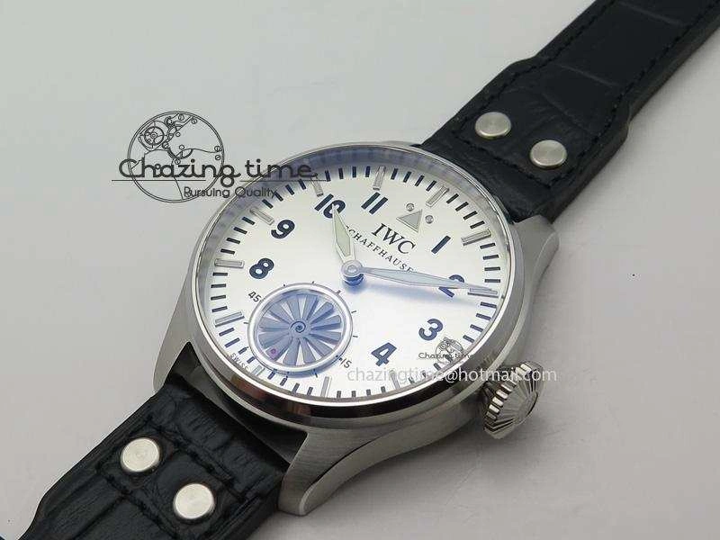 Big Pilot “Markus Buhler” IW5003 Turbine V6F Best Edition Silver Dial On Leather Strap A6498