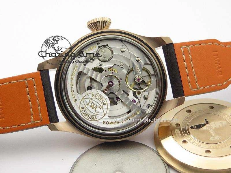 Big Pilot Real PR 2016 IW500917 RG ZF Best Edition Gray Dial On Brown Leather Strap A51111