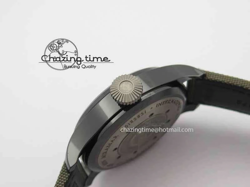 Big Pilot Real PR 48mm IW501902 Real Ceramic ZF 1:1 Best Edition On Green Nylon Strap A51111 V2