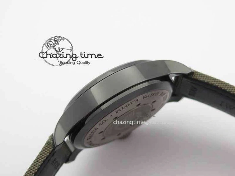 Big Pilot Real PR 48mm IW501902 Real Ceramic ZF 1:1 Best Edition On Green Nylon Strap A51111 V2