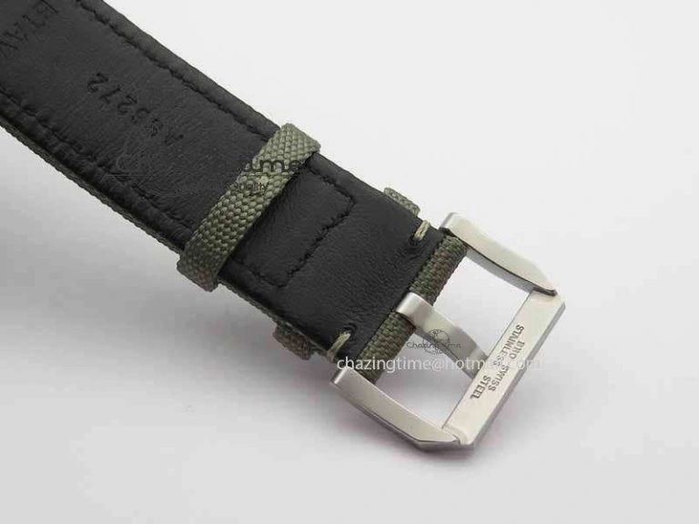 Big Pilot Real PR 48mm IW501902 Real Ceramic ZF 1:1 Best Edition On Green Nylon Strap A51111 V2