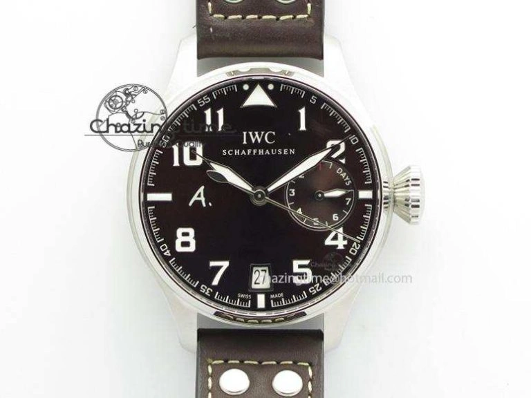 Big Pilot Real PR IW500422 ZF Best Edition Brown Dial On Brown Leather Strap A51111