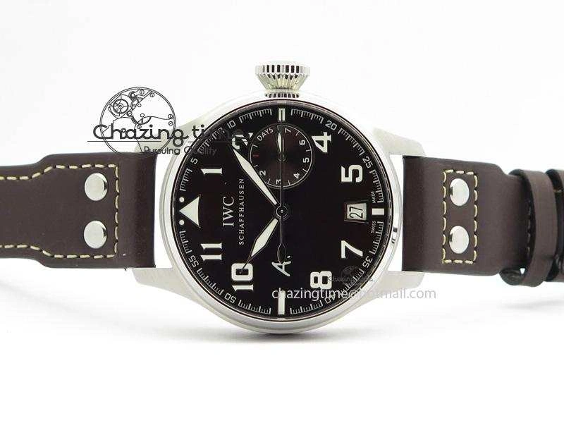 Big Pilot Real PR IW500422 ZF Best Edition Brown Dial On Brown Leather Strap A51111