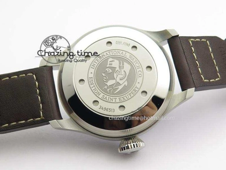 Big Pilot Real PR IW500422 ZF Best Edition Brown Dial On Brown Leather Strap A51111