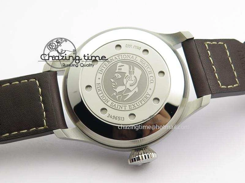 Big Pilot Real PR IW500422 ZF Best Edition Brown Dial On Brown Leather Strap A51111