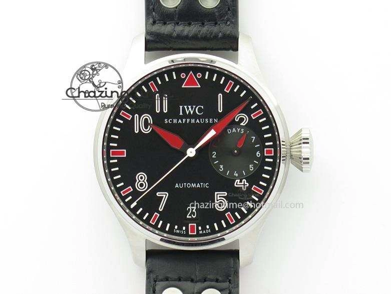 Big Pilot Real PR IW500433 “Muhammad Ali” ZF Best Edition On Black Leather Strap A51111