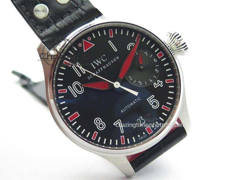 Big Pilot Real PR IW500433 “Muhammad Ali” ZF Best Edition On Black Leather Strap A51111