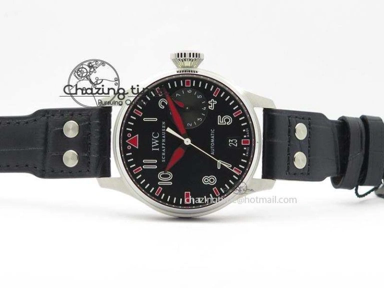 Big Pilot Real PR IW500433 “Muhammad Ali” ZF Best Edition On Black Leather Strap A51111