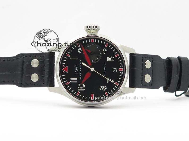Big Pilot Real PR IW500433 “Muhammad Ali” ZF Best Edition On Black Leather Strap A51111