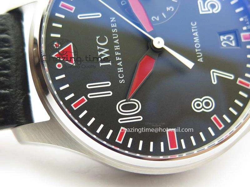 Big Pilot Real PR IW500433 “Muhammad Ali” ZF Best Edition On Black Leather Strap A51111
