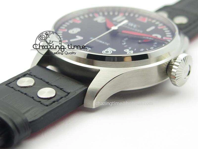 Big Pilot Real PR IW500433 “Muhammad Ali” ZF Best Edition On Black Leather Strap A51111