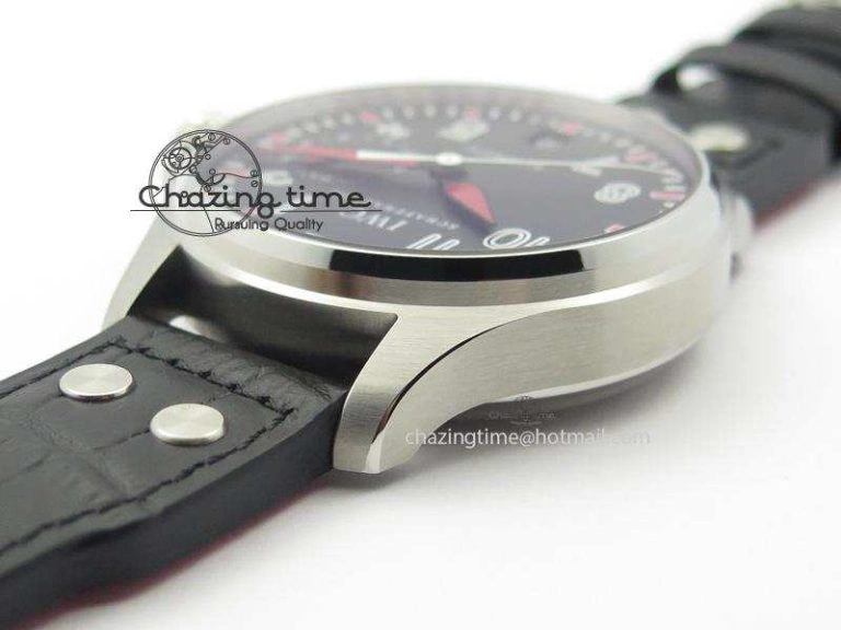 Big Pilot Real PR IW500433 “Muhammad Ali” ZF Best Edition On Black Leather Strap A51111