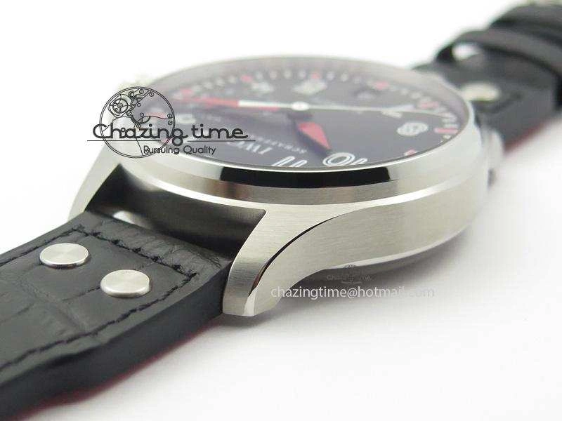 Big Pilot Real PR IW500433 “Muhammad Ali” ZF Best Edition On Black Leather Strap A51111