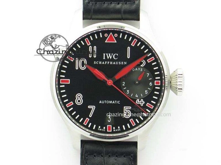 Big Pilot Real PR IW500435 “Muhammad Ali” ZF Best Edition On Black Leather Strap A51111