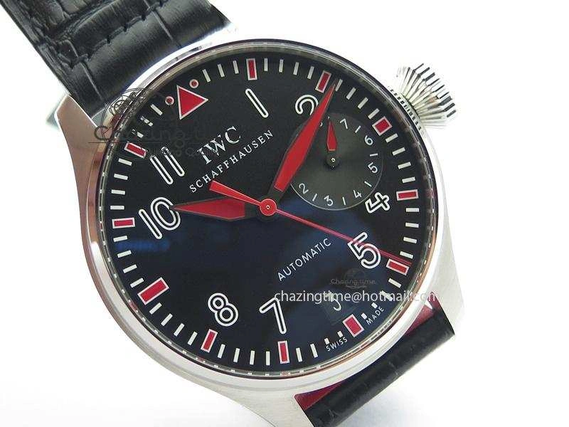 Big Pilot Real PR IW500435 “Muhammad Ali” ZF Best Edition On Black Leather Strap A51111