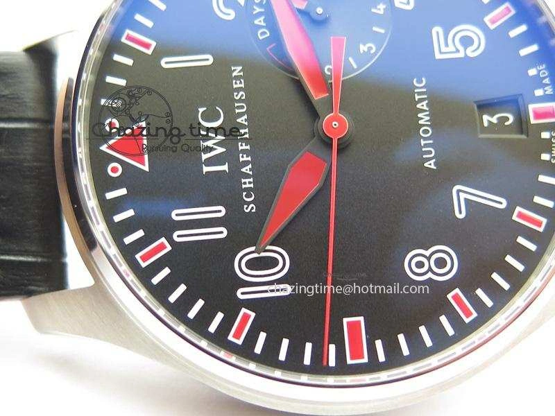 Big Pilot Real PR IW500435 “Muhammad Ali” ZF Best Edition On Black Leather Strap A51111