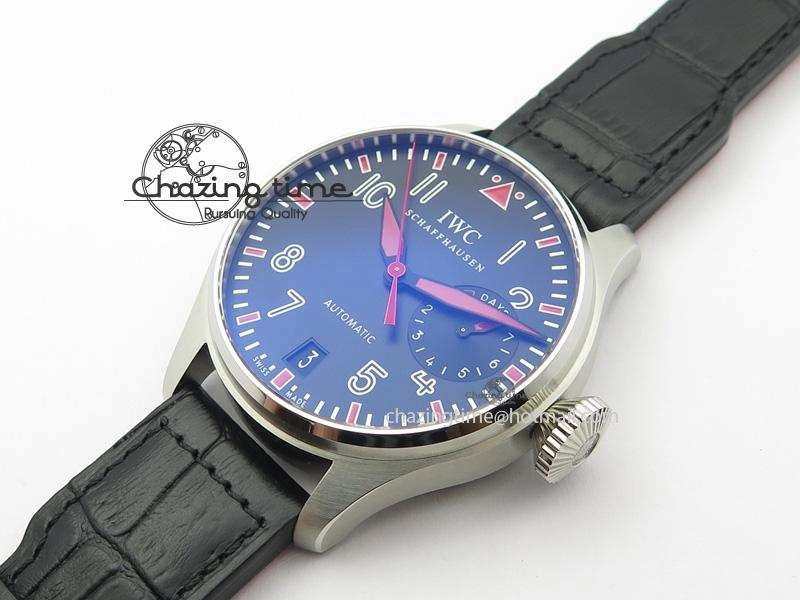 Big Pilot Real PR IW500435 “Muhammad Ali” ZF Best Edition On Black Leather Strap A51111