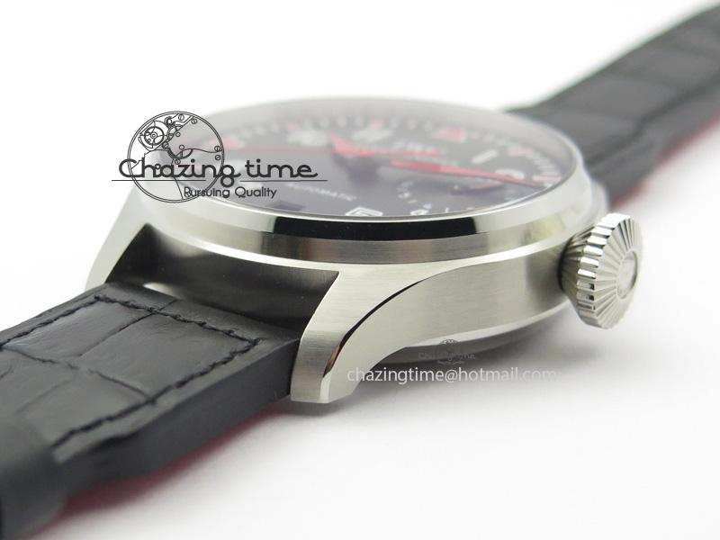 Big Pilot Real PR IW500435 “Muhammad Ali” ZF Best Edition On Black Leather Strap A51111