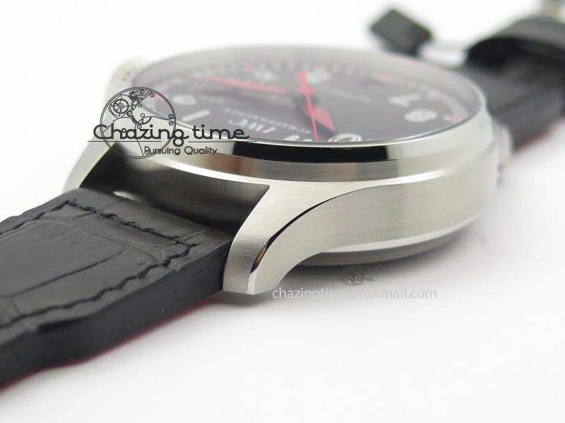 Big Pilot Real PR IW500435 “Muhammad Ali” ZF Best Edition On Black Leather Strap A51111