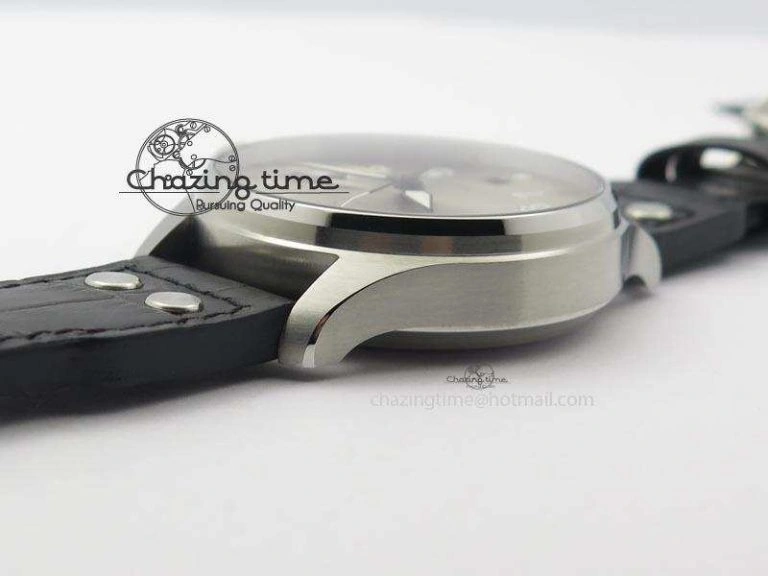 Big Pilot Real PR IW500906 ZF 1:1 Best Edition Silver Dial On Black Leather Strap A51111