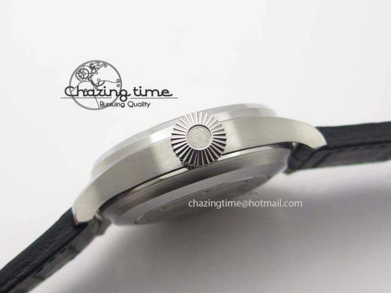 Big Pilot Real PR IW500906 ZF 1:1 Best Edition Silver Dial On Black Leather Strap A51111