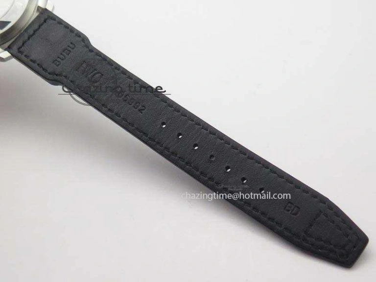 Big Pilot Real PR IW500906 ZF 1:1 Best Edition Silver Dial On Black Leather Strap A51111