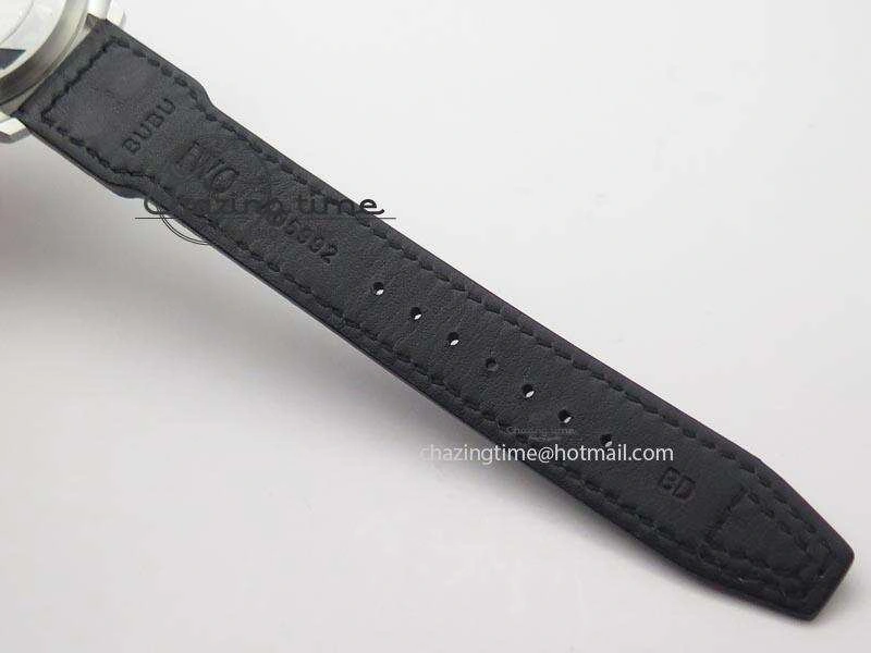 Big Pilot Real PR IW500906 ZF 1:1 Best Edition Silver Dial On Black Leather Strap A51111