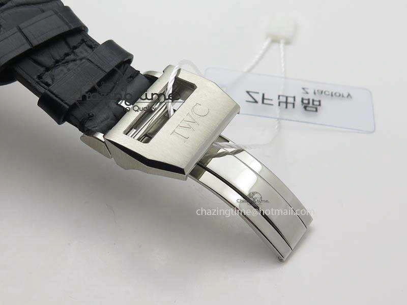 Big Pilot Real PR IW500906 ZF 1:1 Best Edition Silver Dial On Black Leather Strap A51111