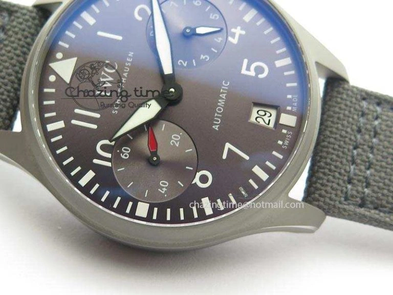 Big Pilot Real PR IW500910 “Patrouille Suisse” ZF 1:1 Best Edition On Gray Nylon Strap 51011