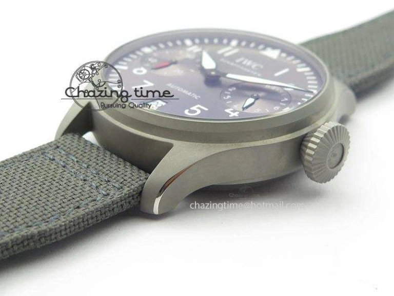 Big Pilot Real PR IW500910 “Patrouille Suisse” ZF 1:1 Best Edition On Gray Nylon Strap 51011