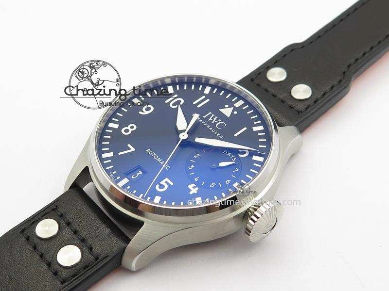 Big Pilot Real PR IW500912 ZF Best Edition Black Dial On Black Leather Strap A51111