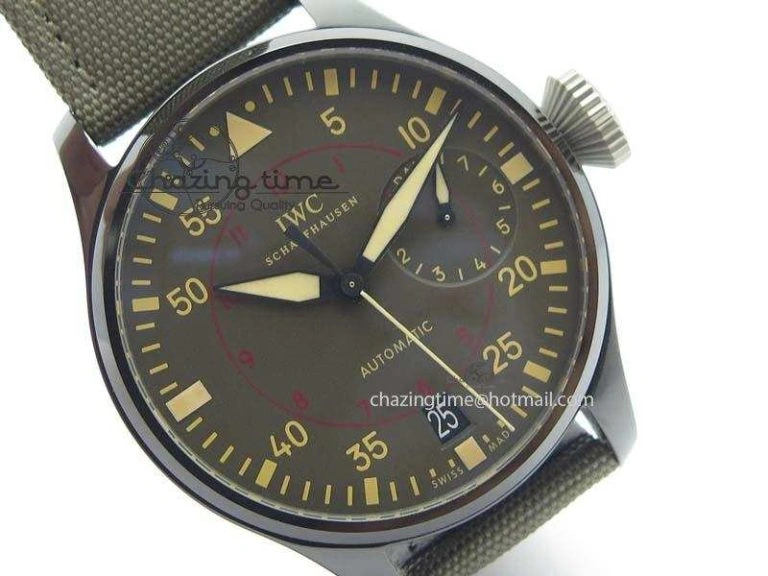 Big Pilot Real PR IW501902 Real Ceramic ZF 1:1 Best Edition On Nylon Strap A51111