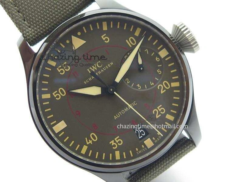Big Pilot Real PR IW501902 Real Ceramic ZF 1:1 Best Edition On Nylon Strap A51111