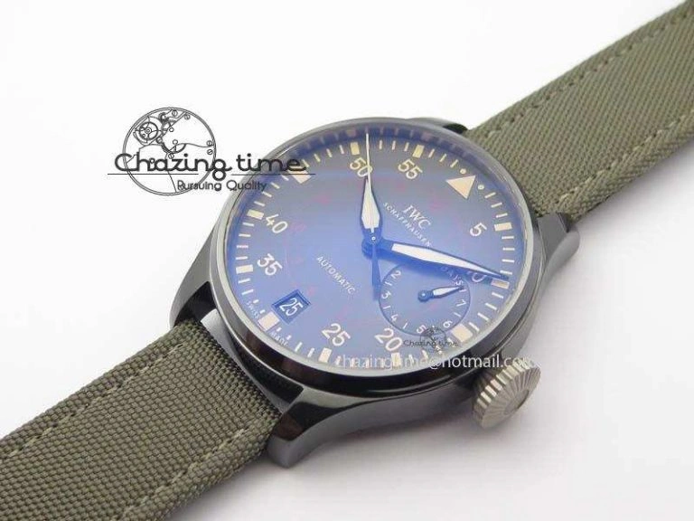 Big Pilot Real PR IW501902 Real Ceramic ZF 1:1 Best Edition On Nylon Strap A51111