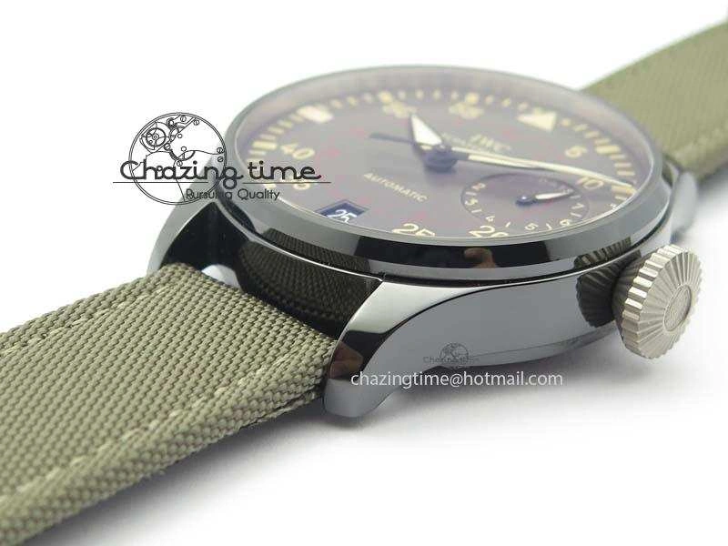 Big Pilot Real PR IW501902 Real Ceramic ZF 1:1 Best Edition On Nylon Strap A51111