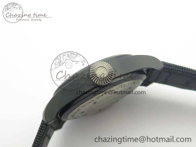 Big Pilot Real PR IW502001 Real Ceramic ZF 1:1 Best Edition On Black Calfskin Strap A51111 V2