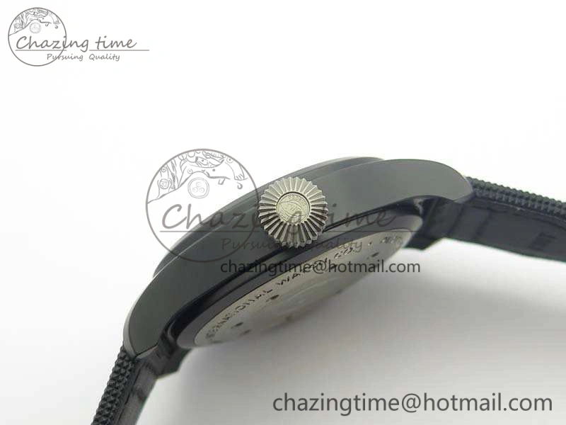 Big Pilot Real PR IW502001 Real Ceramic ZF 1:1 Best Edition On Black Calfskin Strap A51111 V2