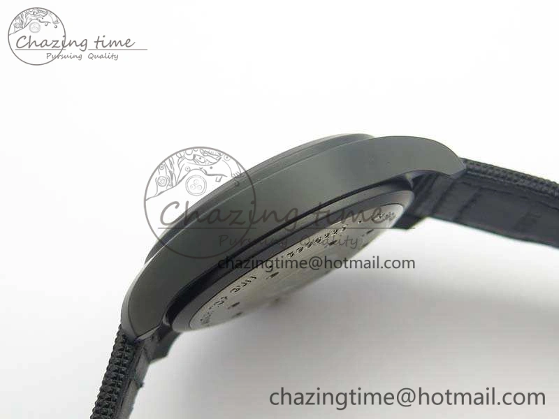 Big Pilot Real PR IW502001 Real Ceramic ZF 1:1 Best Edition On Black Calfskin Strap A51111 V2