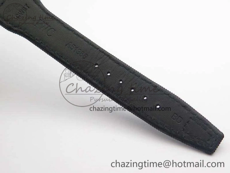 Big Pilot Real PR IW502001 Real Ceramic ZF 1:1 Best Edition On Black Calfskin Strap A51111 V2