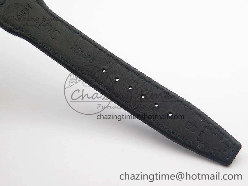 Big Pilot Real PR IW502001 Real Ceramic ZF 1:1 Best Edition On Black Calfskin Strap A51111 V2
