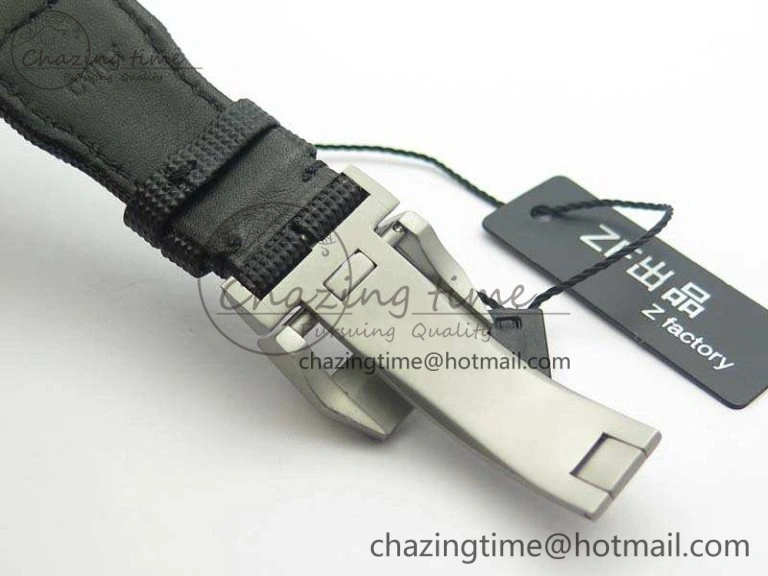Big Pilot Real PR IW502001 Real Ceramic ZF 1:1 Best Edition On Black Calfskin Strap A51111 V2