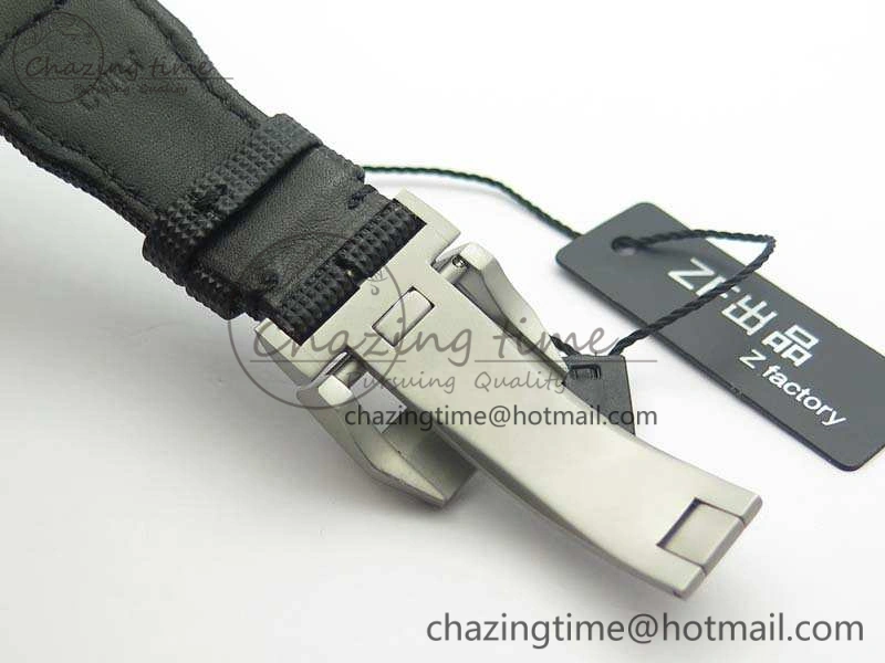 Big Pilot Real PR IW502001 Real Ceramic ZF 1:1 Best Edition On Black Calfskin Strap A51111 V2