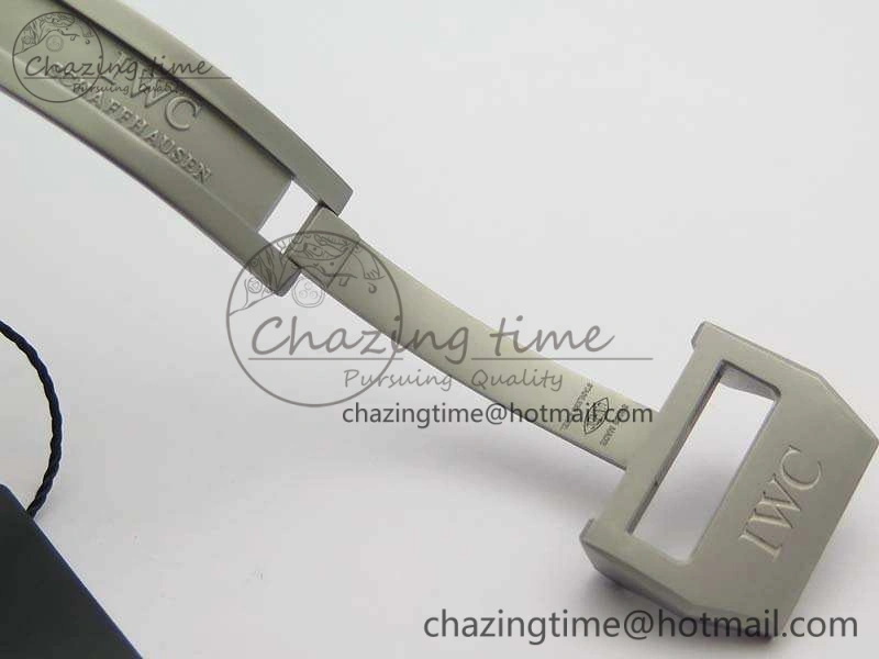 Big Pilot Real PR IW502001 Real Ceramic ZF 1:1 Best Edition On Black Calfskin Strap A51111 V2
