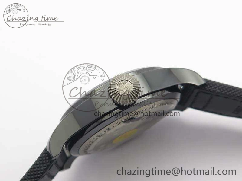 Big Pilot Real PR IW502003 Real Ceramic ZF 1:1 Best Edition On Black Calfskin Strap A51111 V2
