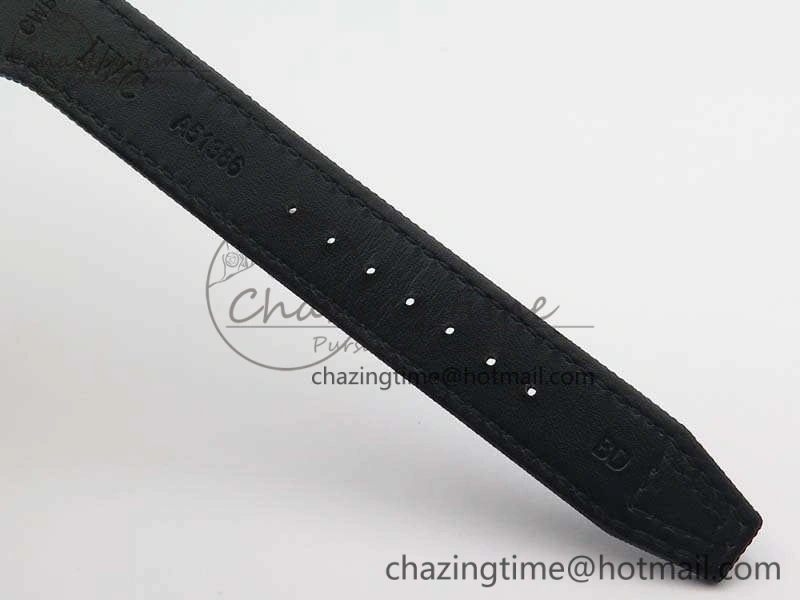Big Pilot Real PR IW502003 Real Ceramic ZF 1:1 Best Edition On Black Calfskin Strap A51111 V2